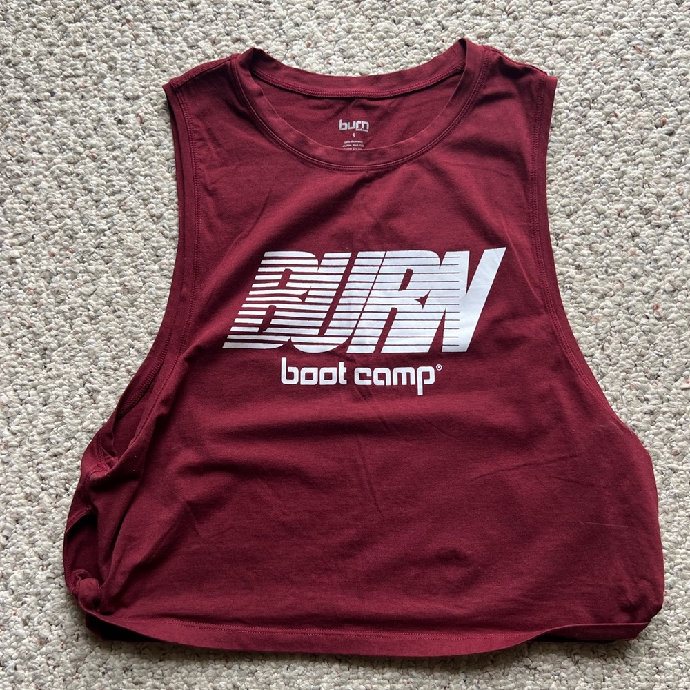 Burn Boot Camp Women's Maroon Tank Top